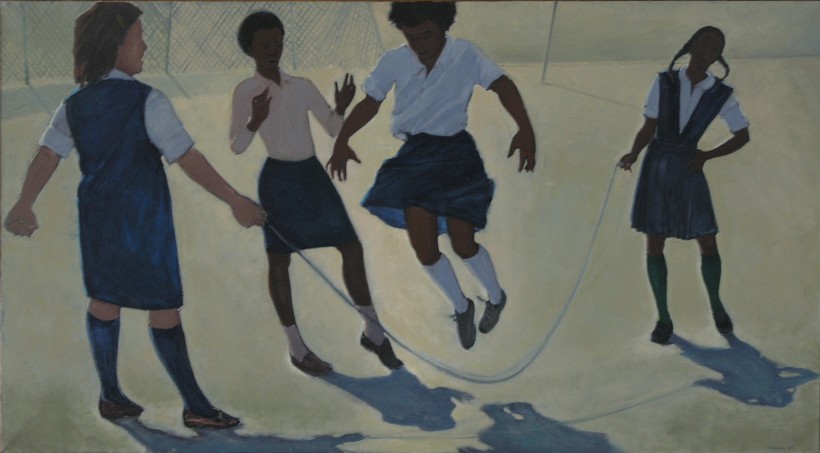 "Jump Rope", painting by Kathleen Rashid
